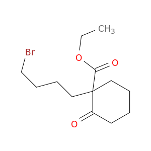 Cyclohexanecarboxylic acid, 1-(4-bromobutyl)-2-oxo-, ethyl ester