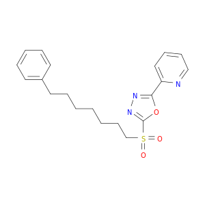 Pyridine, 2-[5-[(7-phenylheptyl)sulfonyl]-1,3,4-oxadiazol-2-yl]-