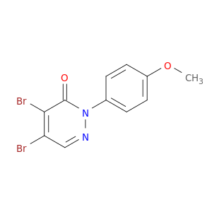 3(2H)-Pyridazinone, 4,5-dibromo-2-(4-methoxyphenyl)-