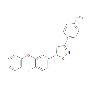 Isoxazole, 5-(4-fluoro-3-phenoxyphenyl)-4,5-dihydro-3-(4-methylphenyl)-