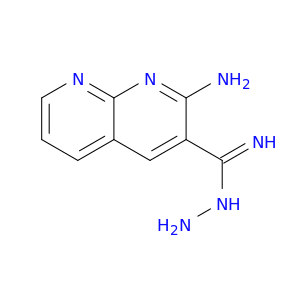 1,8-Naphthyridine-3-carboximidic acid, 2-amino-, hydrazide
