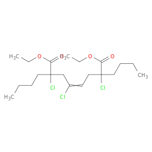 4-Octenedioic acid, 2,7-dibutyl-2,4,7-trichloro-, diethyl ester