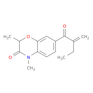 2H-1,4-Benzoxazin-3(4H)-one,2,4-dimethyl-7-(2-methylene-1-oxobutyl)-