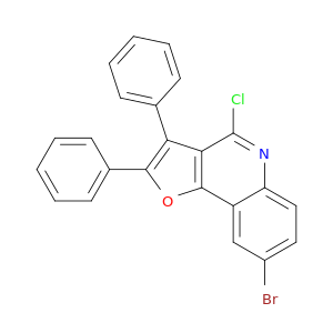 Furo[3,2-c]quinoline, 8-bromo-4-chloro-2,3-diphenyl-