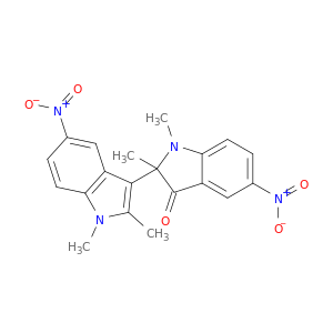 1,1',2,2'-tetramethyl-5,5'-dinitro-1,2-dihydro-1'h,3h-2,3'-biindol-3-one