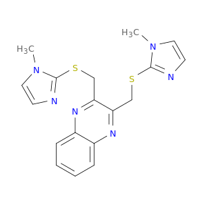 Quinoxaline, 2,3-bis[[(1-methyl-1H-imidazol-2-yl)thio]methyl]-