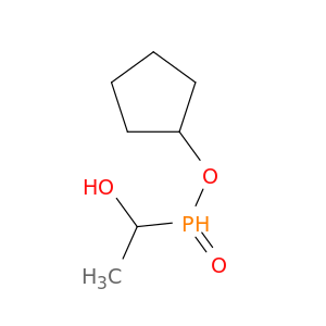 Phosphinic acid, (1-hydroxyethyl)-, cyclopentyl ester