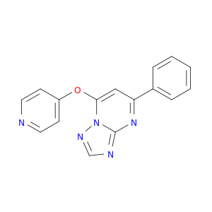 [1,2,4]Triazolo[1,5-a]pyrimidine, 5-phenyl-7-(4-pyridinyloxy)-