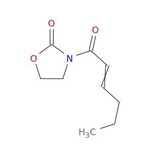 2-Oxazolidinone, 3-(1-oxo-2-hexenyl)-