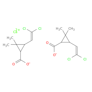 环丙烷羧酸,3-(2,2-二氯乙烯)-2,2-二甲基-,钙盐(2：1)