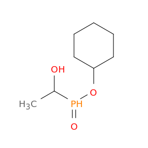 Phosphinic acid, (1-hydroxyethyl)-, cyclohexyl ester
