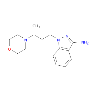 1H-Indazol-3-amine, 1-[3-(4-morpholinyl)butyl]-