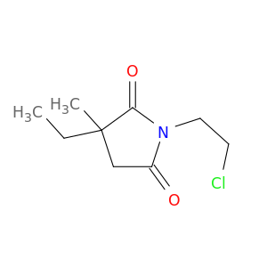 2,5-Pyrrolidinedione, 1-(2-chloroethyl)-3-ethyl-3-methyl-