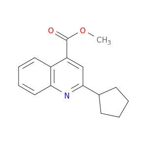 4-Quinolinecarboxylic acid, 2-cyclopentyl-, methyl ester