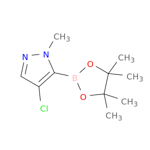 4-氯-1-甲基-5-(4,4,5,5-四甲基-1,3,2-二氧硼杂环戊烷-2-基)-1H-吡唑