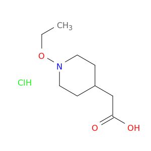 2-(1-Ethoxypiperidin-4-yl)acetic acid hydrochloride
