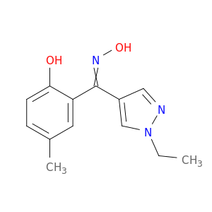 Methanone, (1-ethyl-1H-pyrazol-4-yl)(2-hydroxy-5-methylphenyl)-, oxime