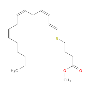 Butanoic acid,4-(1,3,6,9-pentadecatetraenylthio)-, methyl ester, (E,Z,Z,Z)- (9CI)