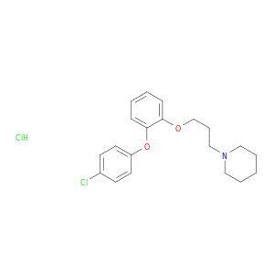 Piperidine,1-[3-[2-(4-chlorophenoxy)phenoxy]propyl]-, hydrochloride (1:1)