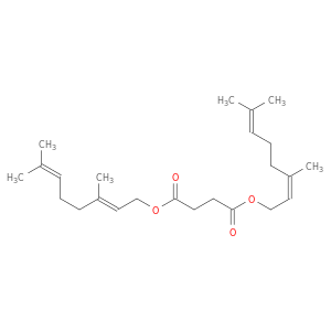 Butanedioic acid, (2E)-3,7-dimethyl-2,6-octadienyl(2Z)-3,7-dimethyl-2,6-octadienyl ester