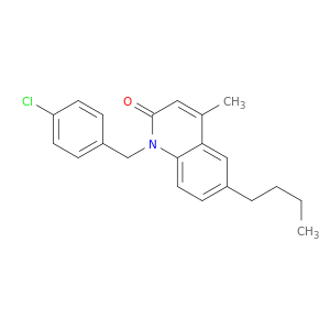 2(1H)-Quinolinone, 6-butyl-1-[(4-chlorophenyl)methyl]-4-methyl-