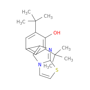 Phenol, 2,6-bis(1,1-dimethylethyl)-4-imidazo[2,1-b]thiazol-6-yl-