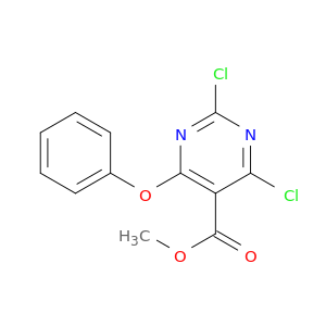 5-Pyrimidinecarboxylic acid, 2,4-dichloro-6-phenoxy-, methyl ester