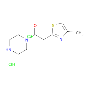 2-(4-Methyl-1,3-thiazol-2-yl)-1-(piperazin-1-yl)ethan-1-one Dihydrochloride