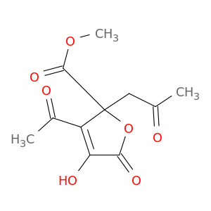 甲基3-乙酰基-2,5-二氢-4-羟基-5-氧代-2-(2-氧丙基)-2-呋喃甲酸酯