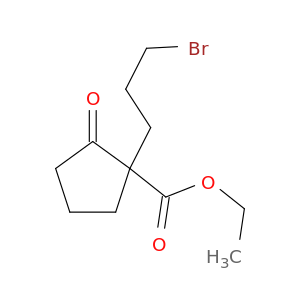 Cyclopentanecarboxylic acid, 1-(3-bromopropyl)-2-oxo-, ethyl ester