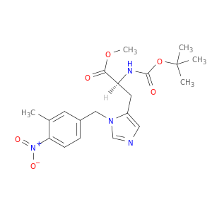 N-叔丁氧羰基-3-(3-甲基-4-硝基苄基)-L-组氨酸甲酯