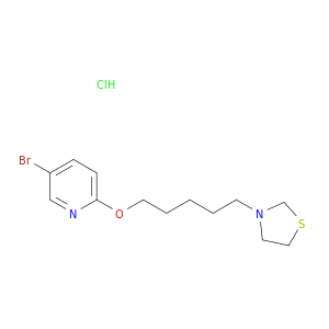 5-bromo-2-{[5-(1,3-thiazolidin-3-yl)pentyl]oxy}pyridine hydrochloride(1:1)