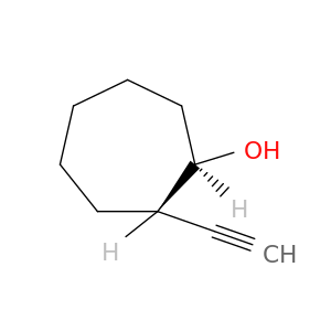 Cycloheptanol, 2-ethynyl-, trans-