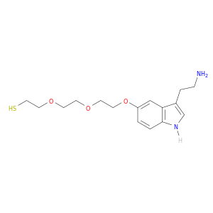 Ethanethiol, 2-[2-[2-[[3-(2-aminoethyl)-1H-indol-5-yl]oxy]ethoxy]ethoxy]-