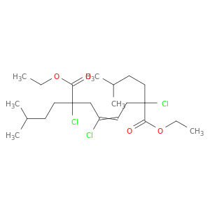 4-Octenedioic acid, 2,4,7-trichloro-2,7-bis(3-methylbutyl)-, diethyl ester