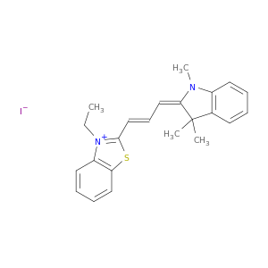 苯并噻唑鎓,2-[3-(1,3-二氢-1,3,3-三甲基-2H-吲哚-2-ylidene)-1-PhOREN-1-Y1]-3-乙基,碘(1：1)