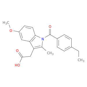 1H-Indole-3-acetic acid, 1-(4-ethylbenzoyl)-5-methoxy-2-methyl-