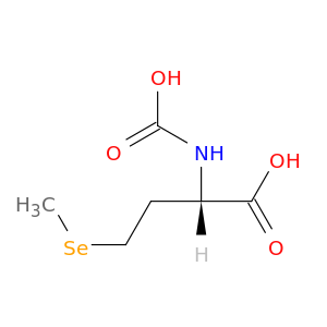 Butanoic acid, 2-(carboxyamino)-4-(methylseleno)-, (2S)-