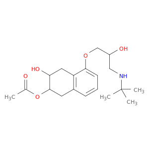2,3-Naphthalenediol,5-[3-[(1,1-dimethylethyl)amino]-2-hydroxypropoxy]-1,2,3,4-tetrahydro-,2-acetate