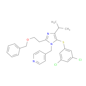 4-[[2-(2-benzyloxyethyl)-5-(3,5-dichlorophenyl)sulfanyl-4-isopropyl-imidazol-1-yl]methyl]pyridine
