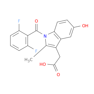 1H-Indole-3-acetic acid, 1-(2,6-difluorobenzoyl)-5-hydroxy-2-methyl-
