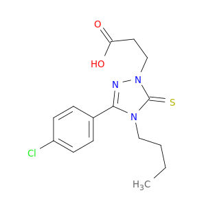 4-丁基-3-(4-氯苯基)-4,5-二氢-5-硫代-1H-1,2,4-三唑-1-丙酸