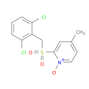 Pyridine, 2-[[(2,6-dichlorophenyl)methyl]sulfonyl]-4-methyl-, 1-oxide