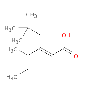 2-Hexenoic acid, 5,5-dimethyl-3-(1-methylpropyl)-, (2E)-