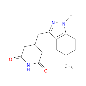 2,6-Piperidinedione,4-[(4,5,6,7-tetrahydro-5-methyl-1H-indazol-3-yl)methyl]-