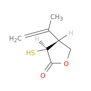 2(3H)-Furanone, dihydro-3-mercapto-4-(1-methylethenyl)-, trans-