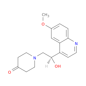 4-Piperidinone, 1-[(2R)-2-hydroxy-2-(6-methoxy-4-quinolinyl)ethyl]-