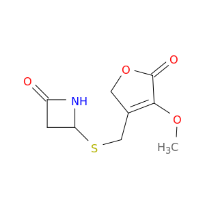2(5H)-Furanone, 3-methoxy-4-[[(4-oxo-2-azetidinyl)thio]methyl]-