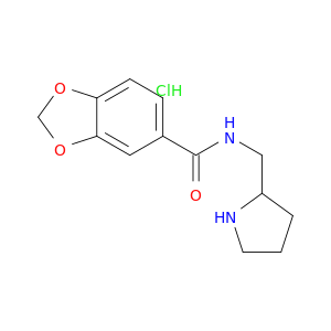 苯并[1,3]1,3-二氧杂环戊烯-5-羧酸(吡咯烷-2-基甲基)-酰胺盐酸盐