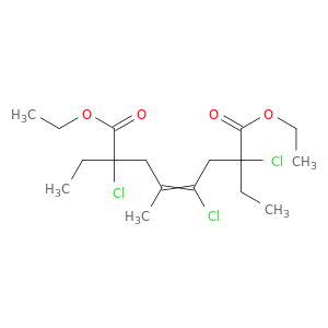 4-Octenedioic acid, 2,4,7-trichloro-2,7-diethyl-5-methyl-, diethyl ester
